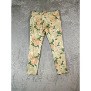 Mossimo Jeans Womens 6 Floral Print‎ Coconut Girl Basic